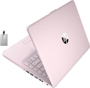 HP Stream 14" HD BrightView Laptop, Intel Celeron N4020 Processor, 4GB RAM, 64GB SSD, Intel HD Graphics, 720p Webcam, 1 Year Office 365, Pink, Win 11 ...