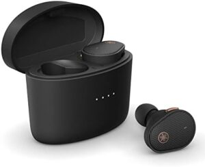 Yamaha TW-E5B True Wireless Earbuds, Bluetooth Headphones, Premium Sound, CVC Clear Voice Capture, Ambient Sound, IPX5 Water Resistant for Sport (Blac...