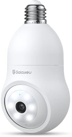 GALAYOU 360 Light Bulb Security Camera -...