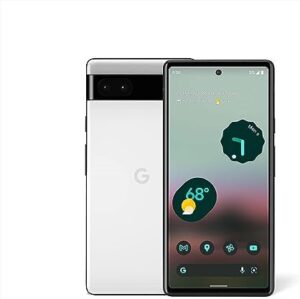 Google Pixel 6a - 5G Android Phone - Unlocked Smartphone with 12 Megapixel Camera and 24-Hour Battery - Chalk