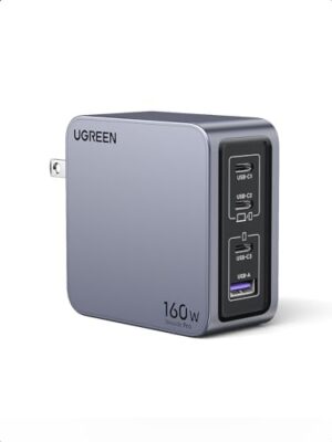 UGREEN Nexode Pro 160W USB C Charger, 4-...