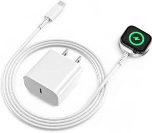 Apple Watch Charger Fast Smart iWatch Charger 3FT Magnetic Charging Cable with USB C Wall Charger for Apple Watch Ultra2/Ultra/Series 9/8/7/SE/6/5/4/3...