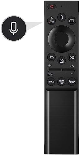 Replacement Voice Remote for Samsung Smart TVs Compatible with Neo QLED SUHD HDR Frame Curved and Crystal UHD Series with Shortcut Buttons Netflix, Prime Video, Samsung TV Plus