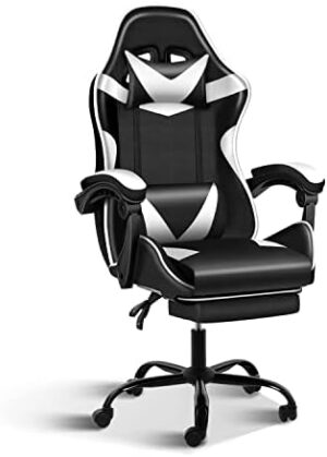 YSSOA Gaming Chair with Footrest, Big an...