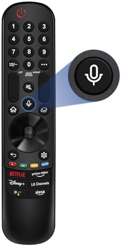 New Replacement LG TV Remote for All LG Smart TVs with Pointer and Voice Control. LG Magic Remote Control MR22GA Compatible with All 2018-2022 LG TVs. 1-Year Full Warranty