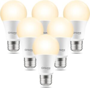 GHome Smart Light Bulbs, E26 A19 LED Bul...