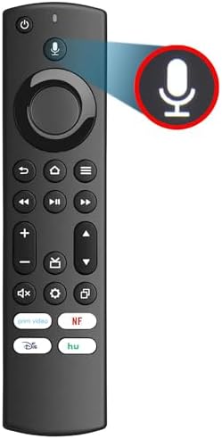 Replacement Voice Remote for Insignia/Toshiba/AMZ Smart TVs and Smart Sticks,Compatible with All AMZ Smart TVs and Smart Sticks, Insignia Smart TV/Toshiba Smart TV/Pioneer TV