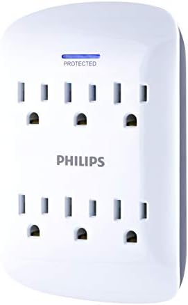 Philips 6-Outlet Surge Protector Tap, 90...