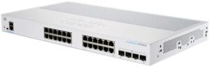 Cisco Systems CBS250-24PP-4G-JP Switching Hub, 24-Port Smart Switch, PoE/PoE+ Gigabit, Metal Encasing, Quiet Fanless, Domestic Authorized Dealer, for ...