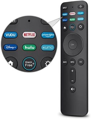 Universal Remote XRT260 for All VIZIO Smart TV Smartcast 4K P-Series V-Series D-Series M-Series XRT136 XRT140 Remote Replacement, with Buttons for Netflix Disney Prime Video Hulu