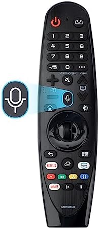 Universal Remote with Voice and Pointer Function Replacement for LG Smart TV Remote ， Compatible for LNG UHD OLED QNED NanoCell 4K 8K Models ，with Netflix and Prime Video Hot Keys,Google/Alexa