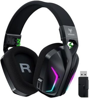 WESEARY 7.1 Wireless Gaming Headset with...