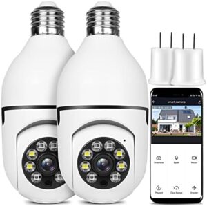 Light Bulb Security Camera Wireless Outd...