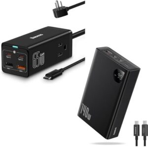 Baseus 65W USB C Charger &140W 24000mAh ...