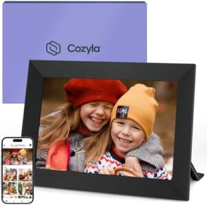 Cozyla Digital Picture Frame WiFi Send Pictures & Videos via Google Photos Email Web Browser Instagram Phone App Unlimited Storage Digtal Photo Frame ...