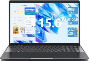 SGIN Laptop 15 Inch, 8GB DDR4 512GB SSD ...