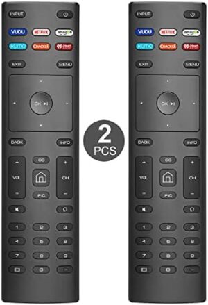 【Pack of 2】 New Universal Remote for All Vizio TV Remote, 2 Piece Replacement for Vizio-Smart-TV-Remote XRT136, for Vizio TVs (D-Series/E-Series/M-Series/P-Series/V-Series)