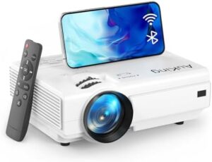 AuKing Projector with WiFi and Bluetooth...