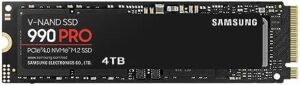 SAMSUNG 990 PRO SSD 4TB PCIe 4.0 M.2 228...