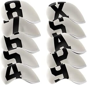 Big Number Neoprene Golf Iron Covers Set...