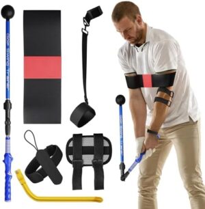 Outzporte Golf Swing Trainer Aid Set - A...