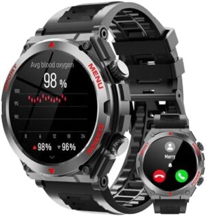 Military Smart Watch, 1.52-Inch Touch Sc...