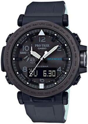 Casio Men's 'PRO TREK' Solar Powered Sil...