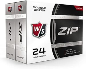 WILSON Staff Zip Golf Balls (Pack of 24)