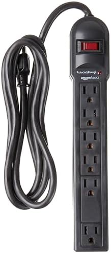 Amazon Basics Rectangular 6-Outlet Surge...