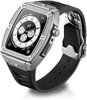 RYUEUYA Luxury Stainless Steel Case Rubb...