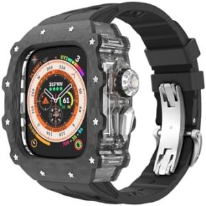 For Apple Watch Ultra 2 Case Carbon Fibe...