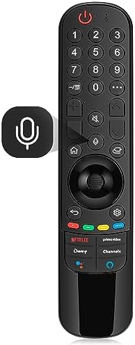 MR22GA Universal Voice Remote for LG Magic Remote, with Pointer Function, Compatible with LG UHD OLED QNED NanoCell 4K 8K Smart TV, with Netflix, Prime Video,Disney Plus, LG-Channels Hot Keys