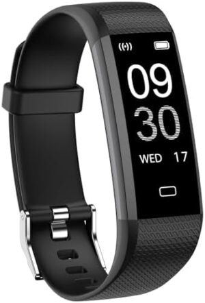 Fitness Tracker Watch with Heart Rate Monitor, Step Counter Activity Tracker with Pedometer & Sleep Monitor, Calories, Step Tracking for Women Men Com...