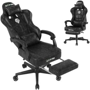 Popsit Gaming Chair with Footrest, Big a...