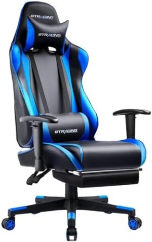 GTRACING Gaming Chair with Footrest, Erg...