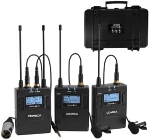 Dual Wireless Lavalier Microphone System...