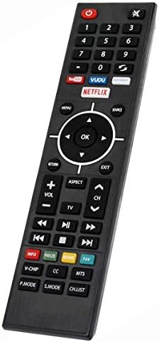 Remote Control fit for Westinghouse LED Smart UHD 4K TV WD40FB2530, WE50UB4417, WE55UB4417, WE55UDT108 with Netflix, YouTube, VUDU, Pandora Hotkeys