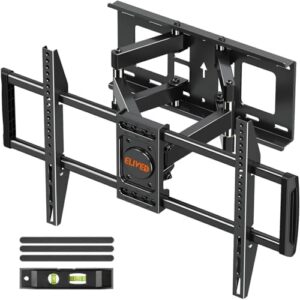 ELIVED UL Listed TV Wall Mount for Most 37-82 Inch Flat Screen TVs, Swivel and Tilt Full Motion TV Mount Bracket, Max VESA 600x400mm, 100 lbs. Loading, Fits 16" Wood Studs, YD3003