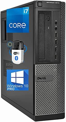 Dell Optiplex 9010 SFF Desktop Computer - Intel i7-3770 Upto 3.9GHz, AMD Radeon 1GB Graphics, 32GB RAM, 1TB SSD, DisplayPort, HDMI, DVI, DVD, Wi-Fi, B...