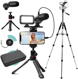 Movo iVlogger Vlogging Kit for iPhone wi...