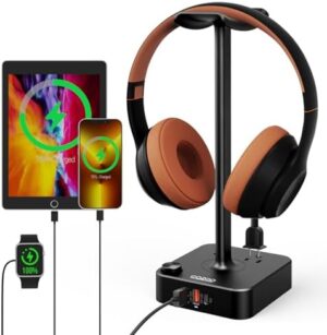 COZOO Headphone Stand with USB Charger D...