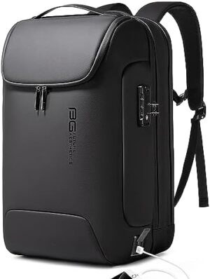 BANGE Men's Anti-Theft Backpack,Waterproof Fashion Travel Backpacks,High Tech Backpack with USB3.0 Charging Port,Business Laptop Backpack Fits 17.3 In...