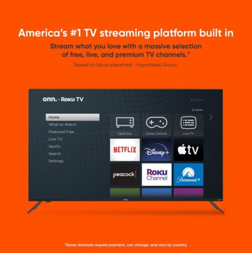 ONN 32-inch Roku Smart TV LED + Free Wall Mount with Wi-Fi Connectivity and Mobile App | Flat Screen TV Compatible with Apple Home Kit | Alexa and Google Assistant (Renewed) - Image 7