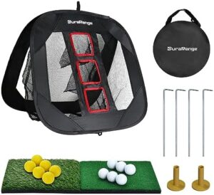 DURARANGE Pop-up Golf Chipping Net Set -...