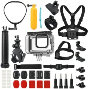 Action Camera Accessories Kit w/Waterpro...
