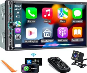 Upgrade Wireless Double Din Car Stereo w...