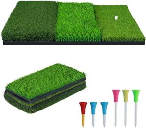 NEWCARE Golf Hitting Mat,3-in-1 Foldable...