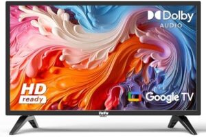 TuTu 24" 720P HD LED Google TV Widescreen High Definition Slim Design Smart tv with Built-in HDMI USB Suitable for Kitchen Kid's Room Basement or RV Camper 2023 Model