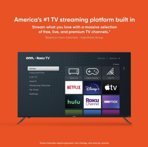 ONN 24-Inch Class HD (720P) LED Smart TV + Free Wall Mount with Wi-Fi Connectivity and Mobile App | Flat Screen TV Compatible with Apple Home Kit | Alexa and Google Assistant (Renewed) - Image 5