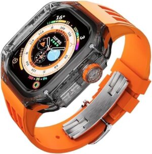 BRART Luxury Transparent Watch Cases+Sil...